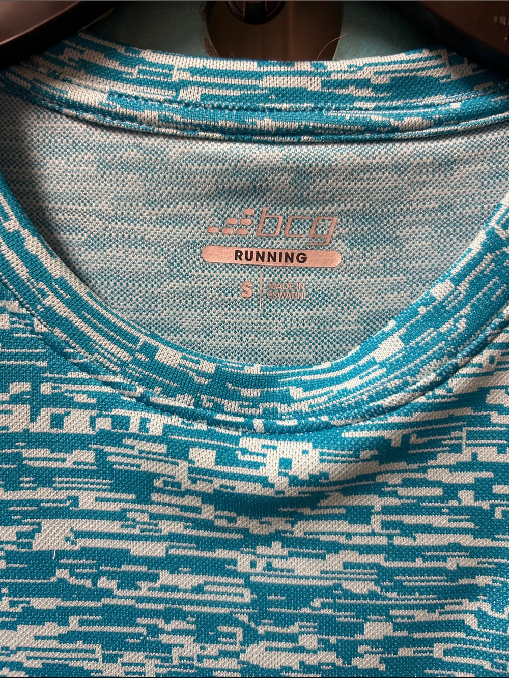 bcg Blue Heathered Short-Sleeve Athletic Tee - Picture 2 of 2